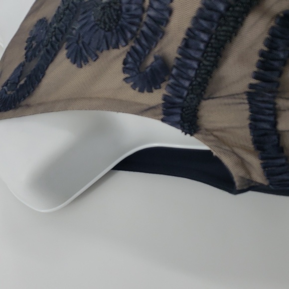 Marciano beaded black nude midi dress size medium - Picture 10 of 15